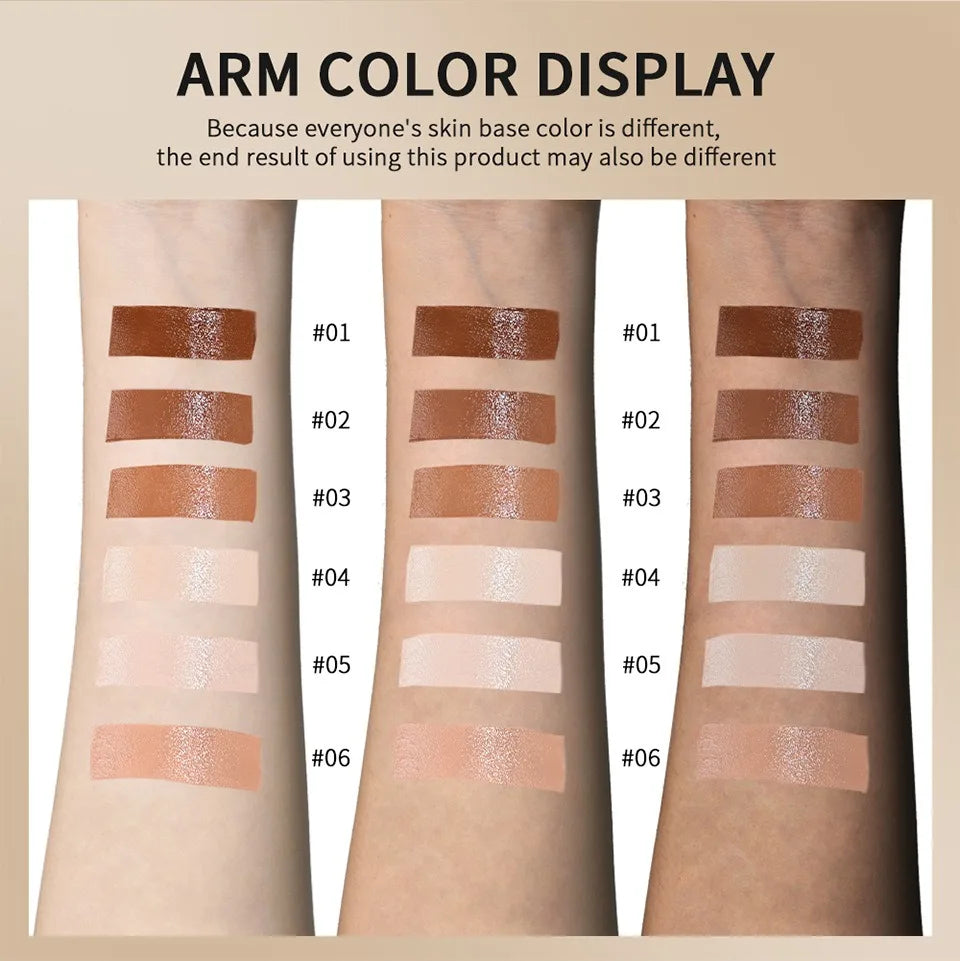 Foundation Stick Balm Skin Bronze Tint Eraser Foundation Stick Smooth Plumper Long-Lasting Flawless Makeup Face Beauty Cosmetics